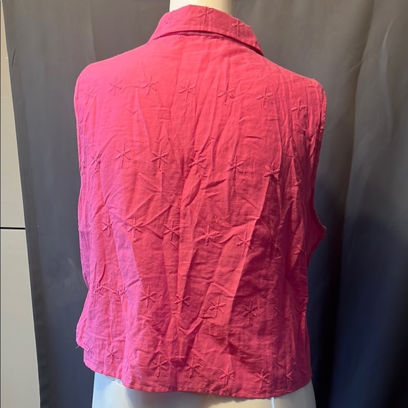 Charlie Paige Pink Button Down Shirt with Notched Collar - Picture 5 of 6